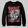 Jordan 5 Retro Fire Red Black Tongue (2025) DopeSkill Sweatshirt Pocket Change Graphic Streetwear - Black