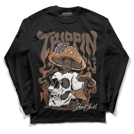 Jordan 1 Retro High OG Palomino DopeSkill Long Sleeve T-Shirt Trippin Graphic Streetwear - Black