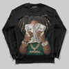 Jordan 1 High OG “Fir” (Pro Green) DopeSkill Long Sleeve T-Shirt Rich Youth Graphic Streetwear - black