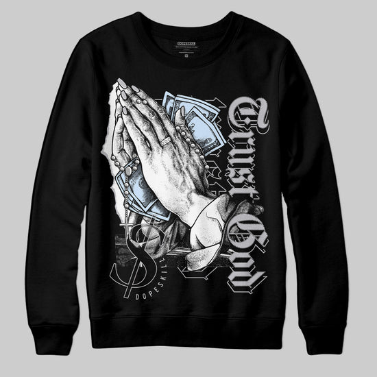 Jordan 11 Retro Low Cement Grey DopeSkill Sweatshirt Trust God Graphic Streetwear - black