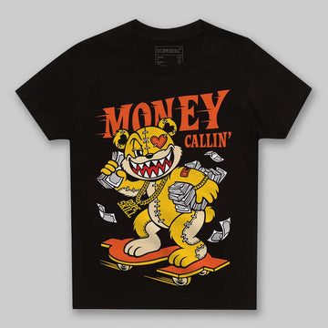 Yellow Sneakers DopeSkill Toddler Kids T-shirt Money Callin' Graphic Streetwear - Black