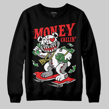 Black and White Sneakers DopeSkill Sweatshirt Money Callin' Graphic Streetwear - Black