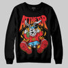 Red Sneakers DopeSkill Sweatshirt At The Top Graphic Streetwear - Black