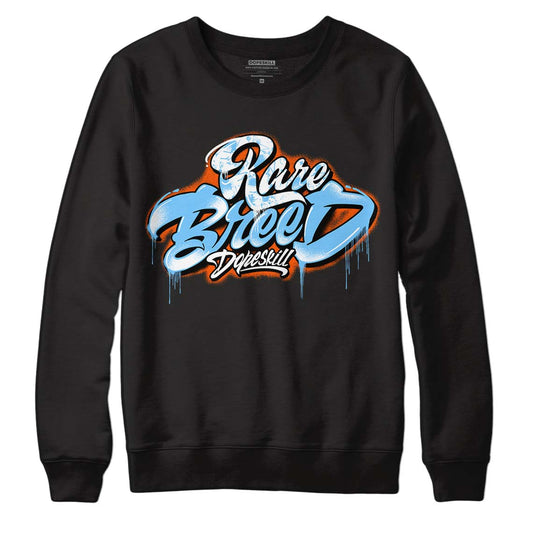 Dunk Low Futura University Blue DopeSkill Sweatshirt Rare Breed Type Graphic Streetwear - Black