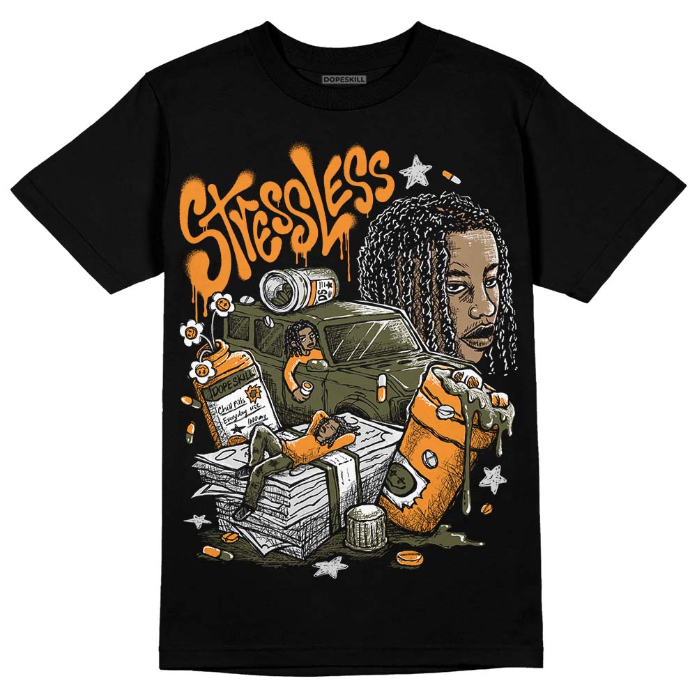 Jordan 5 "Olive" DopeSkill T-Shirt Stressless Graphic Streetwear - black