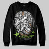 Neon Green Sneakers DopeSkill Sweatshirt Money Longer Graphic Streetwear - Black