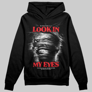Black and White Sneakers DopeSkill Hoodie Sweatshirt Look In My Eyes Graphic Streetwear - black