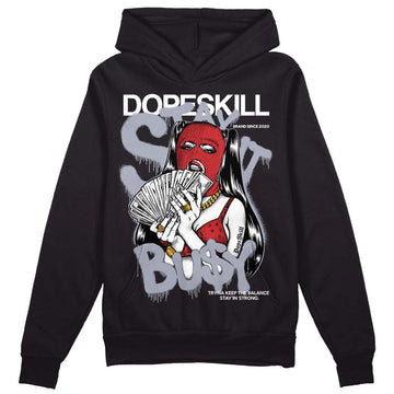 Jordan 4 “Bred Reimagined” DopeSkill Hoodie Sweatshirt Stay It Busy Graphic Streetwear - Black