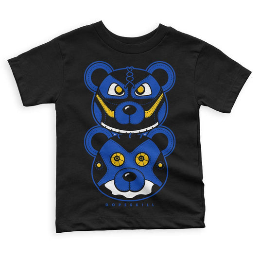 Jordan 14 “Laney” DopeSkill Toddler Kids T-shirt Leather Bear Graphic Streetwear - Black