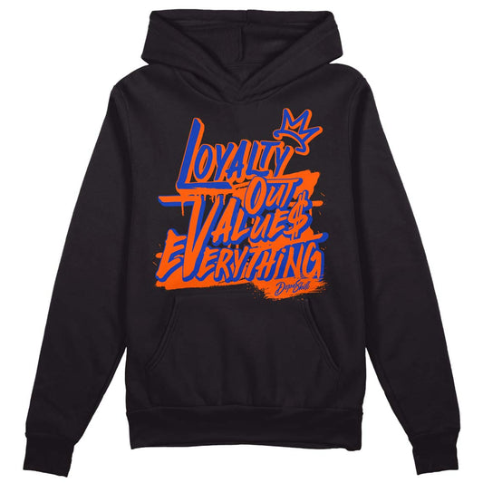 Dunk Low Futura Orange Blaze DopeSkill Hoodie Sweatshirt LOVE Graphic Streetwear - Black