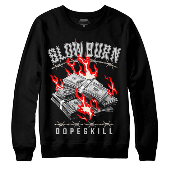 Jordan 3 “Off Noir” DopeSkill Sweatshirt Slow Burn Graphic Streetwear - Black