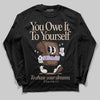 Harris Tweed x Wmns Dunk Low 'Sesame' DopeSkill Long Sleeve T-Shirt Owe It To Yourself Graphic Streetwear - Black