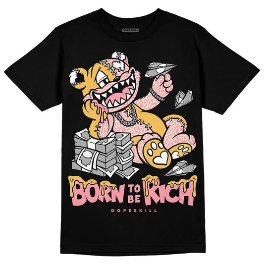 Jordan 3 GS “Red Stardust” DopeSkill T-Shirt Born To Be Rich Graphic Streetwear - Black