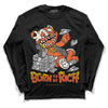 Jordan 3 Georgia Peach DopeSkill Long Sleeve T-Shirt Born To Be Rich Graphic Streetwear - Black