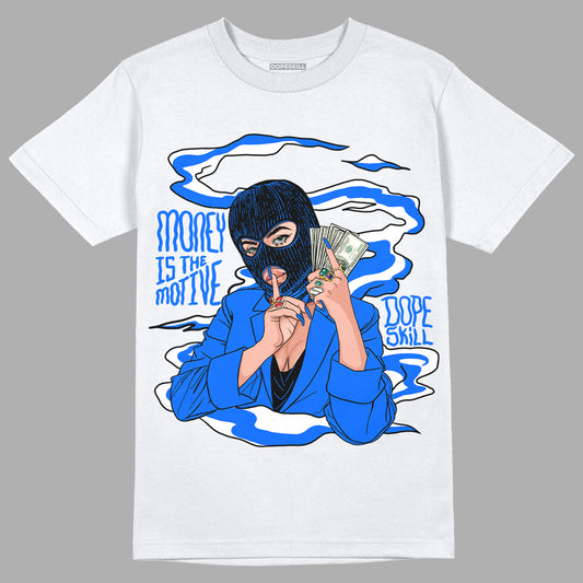 Yz 350 Boost V2 Dazzling Blue DopeSkill T-Shirt Money Is The Motive Graphic