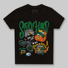 Green Sneakers DopeSkill Toddler Kids T-shirt Study Hard Graphic Streetwear - Black