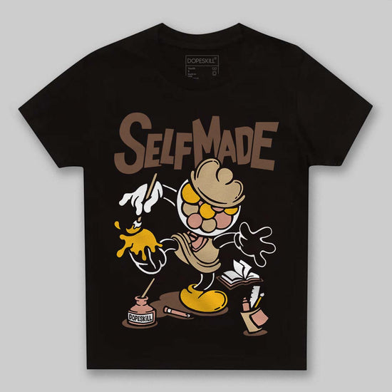 TAN Sneakers DopeSkill Toddler Kids T-shirt Self Made Graphic Streetwear - Black