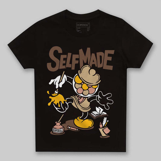 TAN Sneakers DopeSkill Toddler Kids T-shirt Self Made Graphic Streetwear - Black
