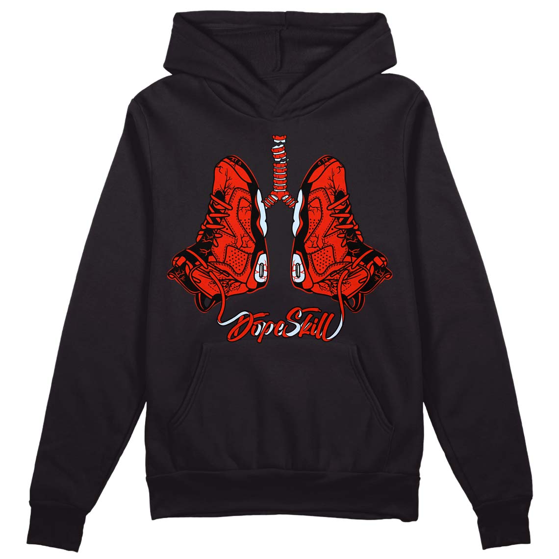 Jordan 6 Retro Toro Bravo DopeSkill Hoodie Sweatshirt Breathe Graphic Streetwear - Black