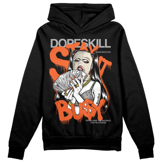 Jordan 3 Georgia Peach DopeSkill Hoodie Sweatshirt Stay It Busy Graphic Streetwear - Black