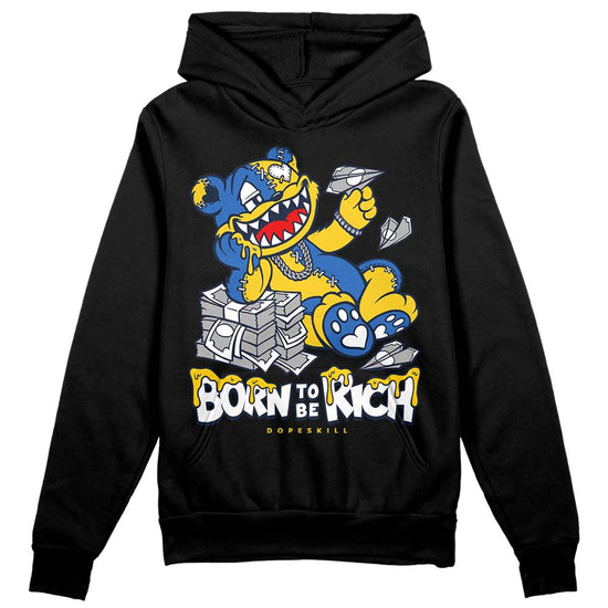 Dunk Low Vintage “Michigan” DopeSkill Hoodie Sweatshirt Born To Be Rich Graphic Streetwear - Black