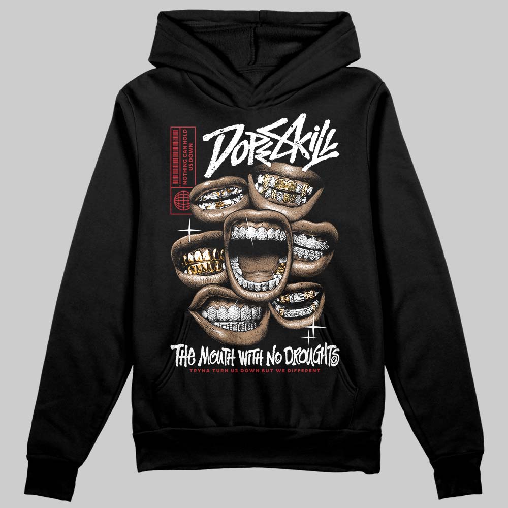 Jordan 14 Retro ‘Black Toe’ DopeSkill Hoodie Sweatshirt The Mouth With No Droughts Graphic Streetwear - Black