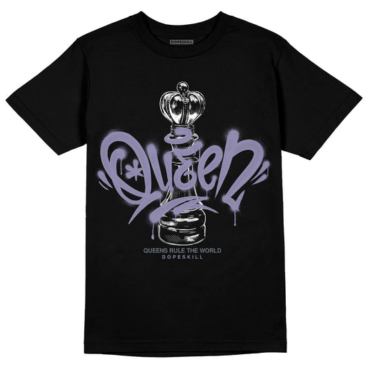 Jordan 5 Retro Low Indigo Haze DopeSkill T-Shirt Queen Chess Graphic Streetwear - black