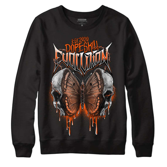 MSCHF Super Normal 2 Orange Milk DopeSkill Sweatshirt DopeSkill Evolution Graphic Streetwear - Black