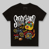 Yellow Sneakers DopeSkill Toddler Kids T-shirt Study Hard Graphic Streetwear - Black