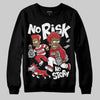 Jordan 1 Low OG "Chicago" DopeSkill Sweatshirt No Risk No Story Graphic Streetwear - Black
