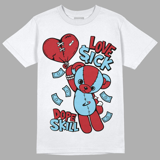 AJ 5 Raging Bull DopeSkill T-Shirt Love Sick Graphic