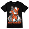 Jordan 3 Georgia Peach DopeSkill T-Shirt MOMM Bear Graphic Streetwear - Black