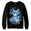 Jordan 9 Powder Blue DopeSkill Sweatshirt Smile Through The Pain Graphic Streetwear - black