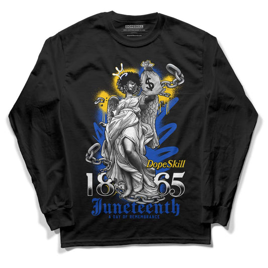 Jordan 14 “Laney” DopeSkill Long Sleeve T-Shirt Juneteenth Graphic Streetwear - Black