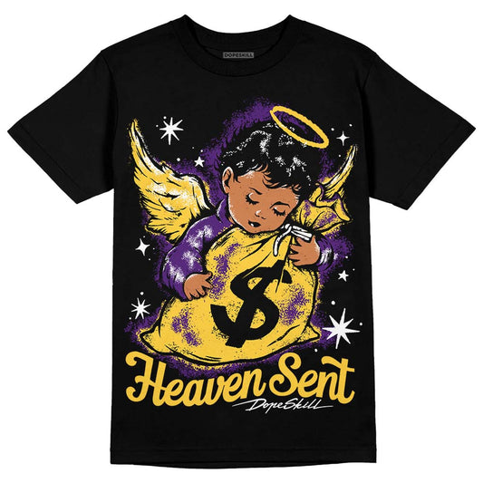 Jordan 12 “Field Purple” DopeSkill T-Shirt Heaven Sent Graphic Streetwear - Black