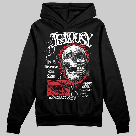 Jordan 4 “Flight Club” DopeSkill Hoodie Sweatshirt Jealousy Graphic Streetwear - Black