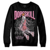 Valentine's Day Collection DopeSkill Sweatshirt Thunder Dunk Graphic Streetwear - Black