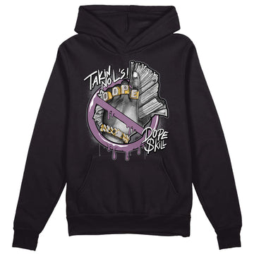 Jordan 2 “Mauve/Off-Noir” DopeSkill Hoodie Sweatshirt Takin No L's Graphic Streetwear - Black