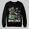 Jordan 3 Retro Black Cat DopeSkill Sweatshirt Born To Be Rich Graphic Streetwear - Black