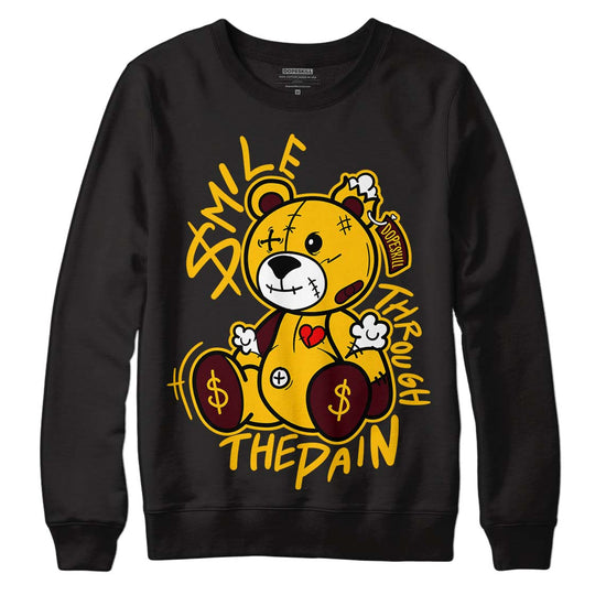 Dunk Yellow Bordeaux DopeSkill Sweatshirt BEAN Graphic Streetwear - Black