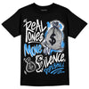 Jordan 3 "Midnight Navy" DopeSkill T-Shirt Real Ones Move In Silence Graphic Streetwear - Black