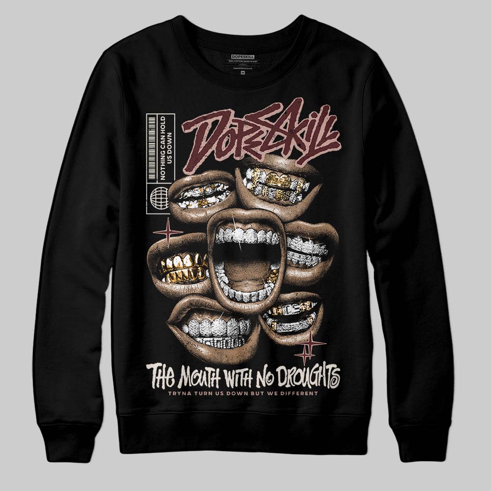 Jordan 11 “China” DopeSkill Sweatshirt The Mouth With No Droughts Graphic Streetwear - Black