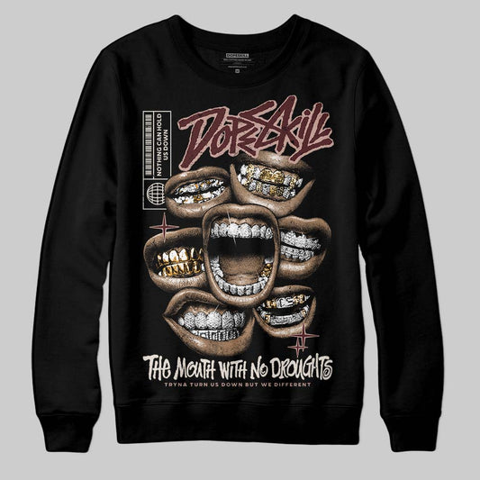 Jordan 11 “China” DopeSkill Sweatshirt The Mouth With No Droughts Graphic Streetwear - Black