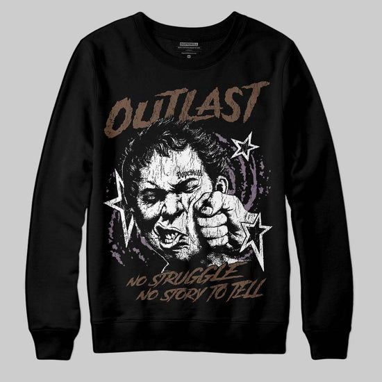 A Ma Maniére x Air Jordan 4 “Dark Mocha” DopeSkill Sweatshirt Outlast Graphic Streetwear - Black
