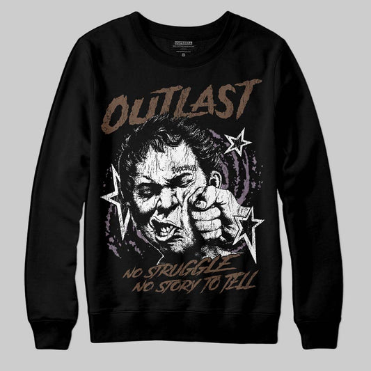 A Ma Maniére x Air Jordan 4 “Dark Mocha” DopeSkill Sweatshirt Outlast Graphic Streetwear - Black
