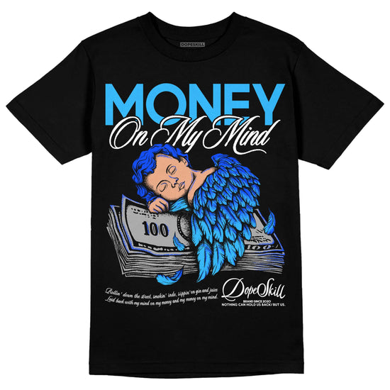 Jordan 2 Low "University Blue" DopeSkill T-Shirt MOMM Graphic Streetwear - Black