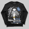 Jordan 9 Retro 'Flint Grey' 2026 DopeSkill Long Sleeve T-Shirt NPC Graphic Streetwear - Black