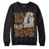 Jordan 3 Retro Palomino DopeSkill Sweatshirt Real Ones Move In Silence Graphic Streetwear - Black