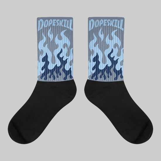 New Balance 9060 Arctic Grey DopeSkill Sublimated Socks FIRE Graphic Streetwear