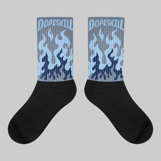 New Balance 9060 Arctic Grey DopeSkill Sublimated Socks FIRE Graphic Streetwear